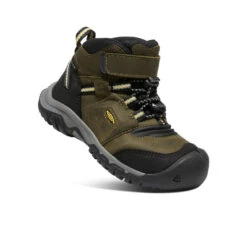 Keen Little Kids' Ridge Flex Waterproof Boot | Dark Olive/Dusky Citron -Winter Shoe Store 0285da6ac7e7da809605615577c3f3f313f93097