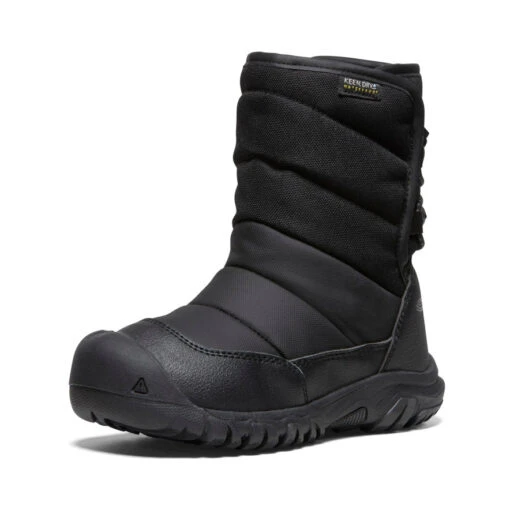Keen Little Kids' Puffrider Waterproof Winter Boot | Black/Steel Grey - Image 3