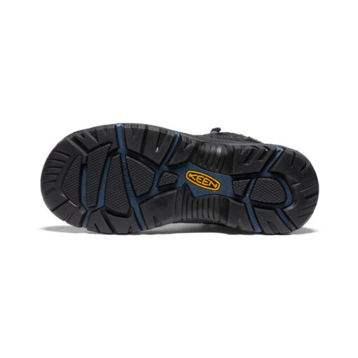 Keen Men's Braddock Waterproof Mid (Soft Toe) | Raven/Estate Blue - Image 4