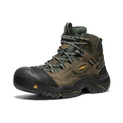 Keen Men's Braddock Waterproof Mid (Steel Toe) | Gargoyle/Forest Night -Winter Shoe Store 25a7ddf242e1b71d3a5601f2f9beab3db1689375