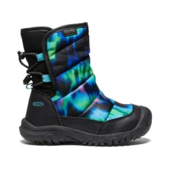 Keen Little Kids' Puffrider Waterproof Winter Boot | Northern Lights/Black