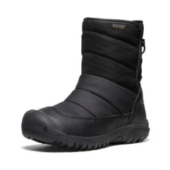 Keen Big Kids' Puffrider Waterproof Winter Boot | Black/Steel Grey -Winter Shoe Store 4f3a75fd001bbbc2d7625f1d0deef7775430c33b