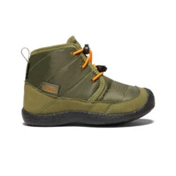 Keen Little Kids' Howser II Waterproof Chukka | Capulet Olive/Russet Orange