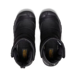 Keen Big Kids' Puffrider Waterproof Winter Boot | Black/Steel Grey -Winter Shoe Store 89ec459e058693411f732f551b2af891489f5bd1