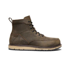 Keen Men's San Jose 6" Waterproof Boot (Aluminum Toe) | Cascade Brown/Black