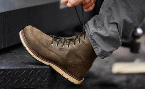 Keen Men's San Jose 6" Waterproof Boot (Soft Toe) | Cascade Brown - Image 5