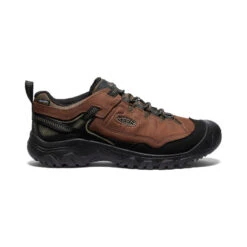 Keen Men's Targhee IV Wide Waterproof Hiking Shoe | Bison/Black