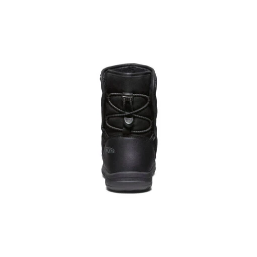Keen Big Kids' Puffrider Waterproof Winter Boot | Black/Steel Grey - Image 5