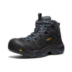 Keen Men's Braddock Waterproof Mid (Soft Toe) | Raven/Estate Blue -Winter Shoe Store c80c27371ce809add9cd87e78e3aee8fc8230576