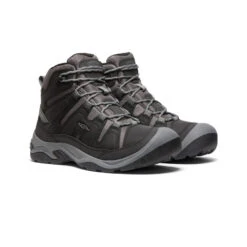 Keen Men's Circadia Waterproof Boot | Black/Steel Grey -Winter Shoe Store c9e5ac1fdc69f1f16ad6f7dccc3a4e8c191a673e