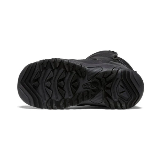 Keen Big Kids' Puffrider Waterproof Winter Boot | Black/Steel Grey - Image 6