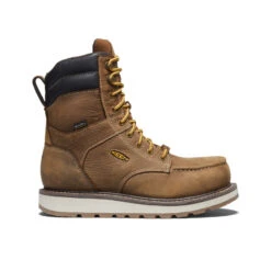 Keen Men's Cincinnati 8" Waterproof Boot (Carbon-Fiber Toe) | Belgian/Sandshell
