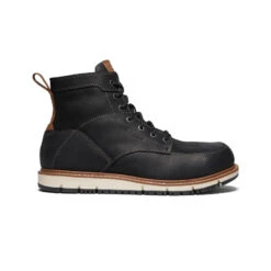 Keen Men's CSA San Jose 6" (Aluminum Toe) | Black/Caramel Cafe