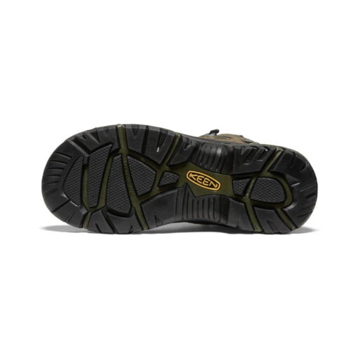Keen Men's Braddock Waterproof Mid (Steel Toe) | Gargoyle/Forest Night - Image 4